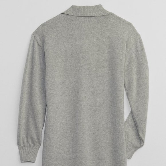 GAP Kids Gray Collared Sweater Dress/ NWT/MED - Picture 3 of 12